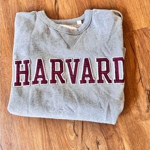 League Collegiate Outfitters Harvard Gray Sweatshirt Size Small